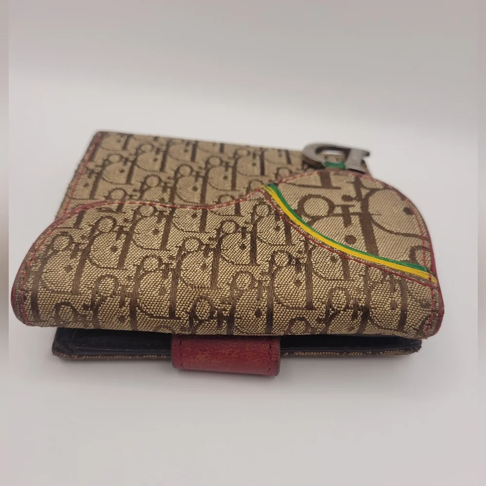Christian Dior Vintage Trotter Canvas Bifold Wallet